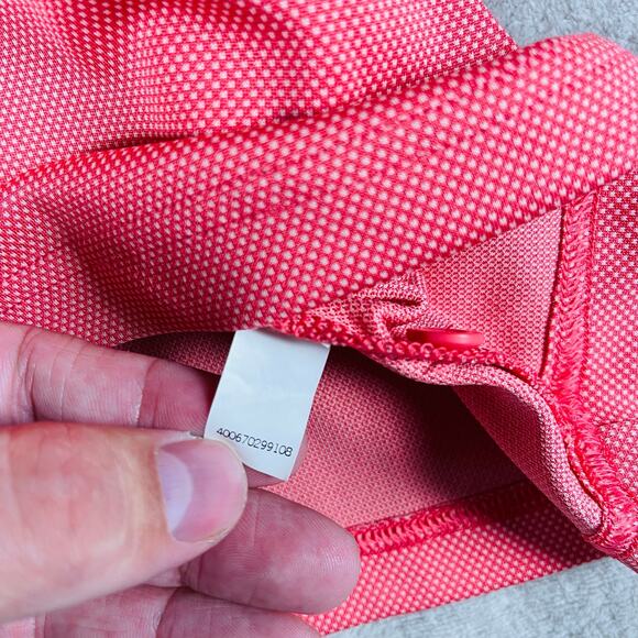 Croft and Borrow Polo Shirt Men's Large Pink Quick Dry Performance Lightweight - Picture 7 of 10